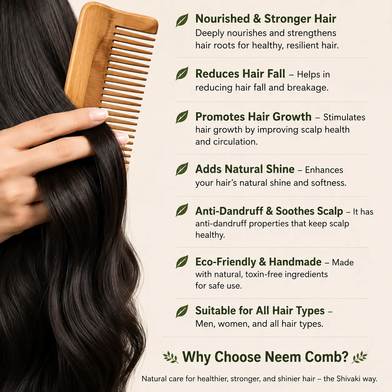 Shivaaki Naturals Hair Oil Combo (Buy 2 Get 1 FREE Neem Wood Comb) - Image 6